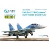 Quinta Studio QD48062 Su-27UB 3D-Printed & coloured Interior on decal paper (for GWH kit) 1/48
